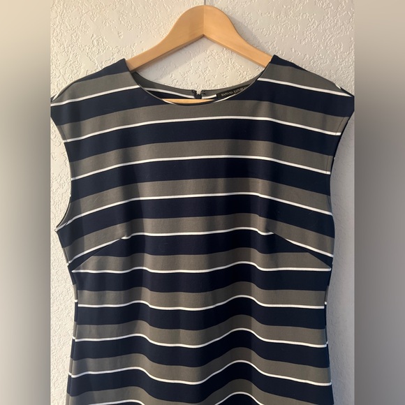 Bananna Republic Striped Navy and Grey Dress - Picture 3 of 7